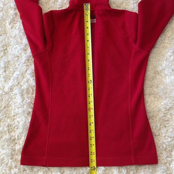 UGA University of Georgia Red Fleece full zip collared lightweight jacket Size S - Picture 13 of 13